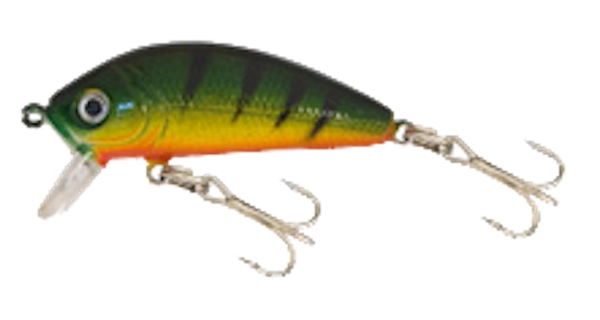 KAMASAKI - Wobler Perch Oil Green Yellow 3 cm 3 g