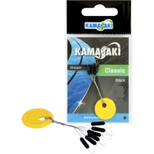 KAMASAKI - Zarážka Classic podlouhlá Černá vel. XL 6 ks