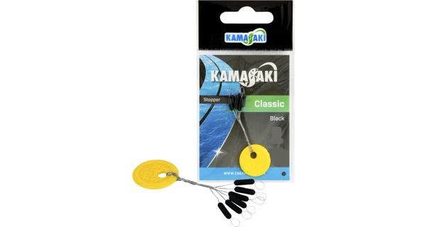 KAMASAKI - Zarážka Classic podlouhlá Žlutá vel. M 6 ks