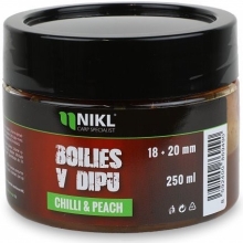 KAREL NIKL - Boilies v dipu Chilli & Peach 18 + 20 mm 250 g