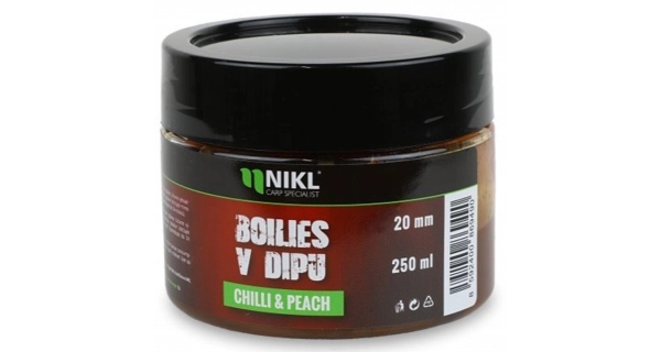 KAREL NIKL - Boilies v dipu Chilli & Perch 24 mm 250 g