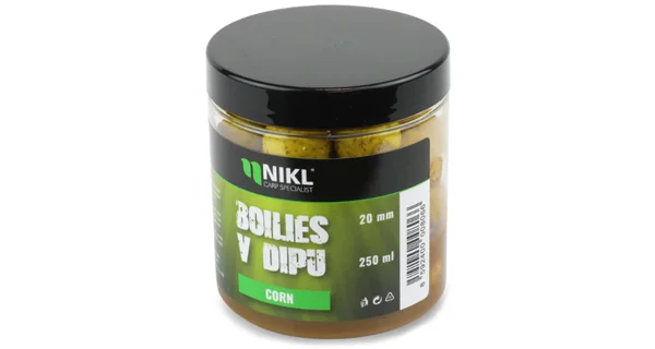KAREL NIKL - Boilies v dipu Corn 20 mm 250 ml