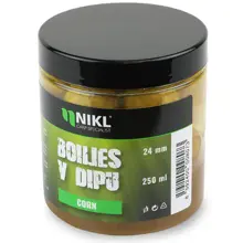 KAREL NIKL - Boilies v dipu Corn 24 mm 250 ml