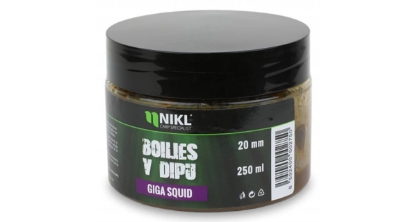 KAREL NIKL - Boilies v dipu Giga Squid 24 mm 250 g
