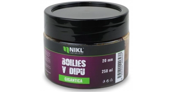 KAREL NIKL - Boilies v dipu Gigantica 20 mm 250 g