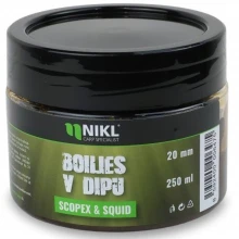 KAREL NIKL - Boilies v dipu Scopex & Squid 20 mm 250 g