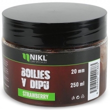 KAREL NIKL - Boilies v dipu Strawberry 24 mm 250 g