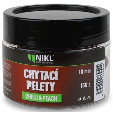 KAREL NIKL - Chytací pelety Chilli & Peach 18 mm 150 g