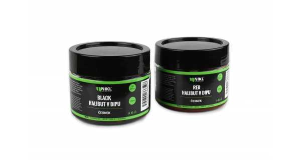 KAREL NIKL - Pelety Black Halibut v dipu Česnek 15 + 20 mm 250 g