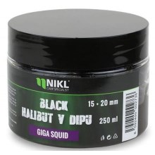 KAREL NIKL - Pelety Black Halibut v dipu Giga Squid 15 + 20 mm 250 g