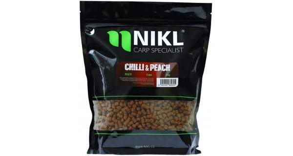 KAREL NIKL - Pelety s dírkou Chilli & Peach 18 mm 1 kg