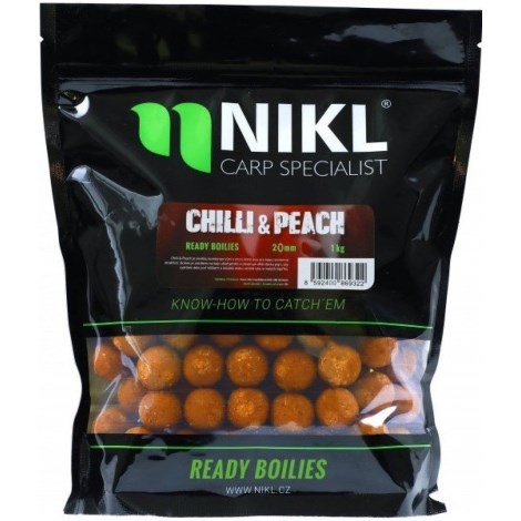 KAREL NIKL - Ready boilie Chilli & Peach 18 mm 1 kg