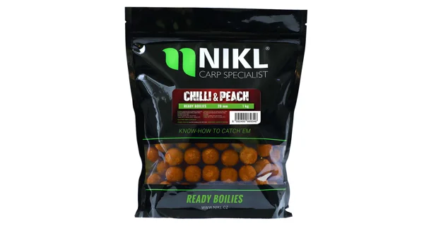 KAREL NIKL - Ready boilie Chilli & Peach 24 mm 3 kg