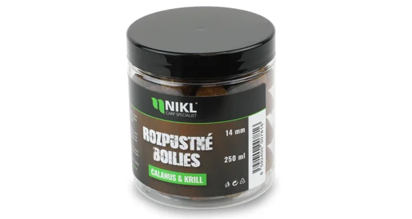 KAREL NIKL - Rozpustné boilies Calanus & Krill 14 mm 250 ml