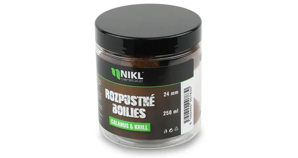 KAREL NIKL - Rozpustné boilies Calanus & Krill 24 mm 250 ml