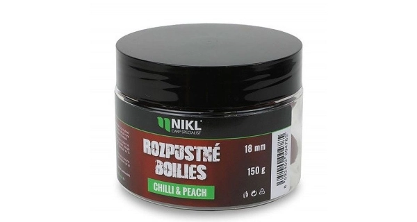 KAREL NIKL - Rozpustné boilies Chilli & Peach  14 mm 150 g