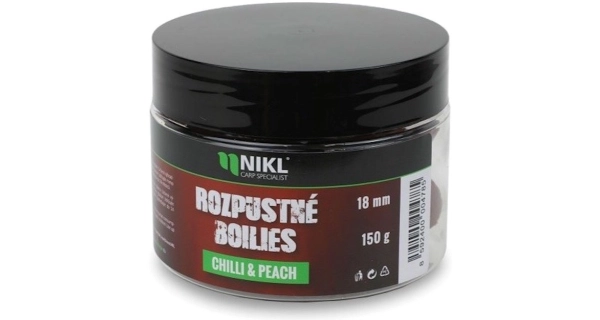 KAREL NIKL - Rozpustné boilies Chilli & Peach 18 mm 150 g