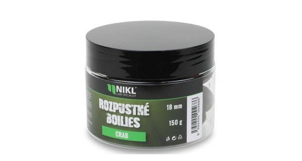 KAREL NIKL - Rozpustné boilies Crab 18 mm 150 g