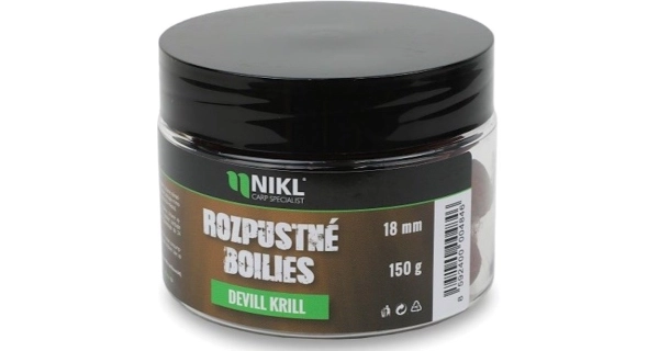 KAREL NIKL - Rozpustné boilies Devill Krill 18 mm 150 g