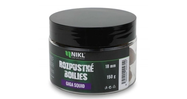 KAREL NIKL - Rozpustné boilies Giga Squid 14 mm 150 g
