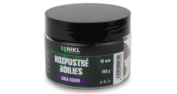 KAREL NIKL - Rozpustné boilies Giga Squid 24 mm 150 g