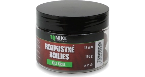 KAREL NIKL - Rozpustné boilies Kill Krill 18 mm 150 g