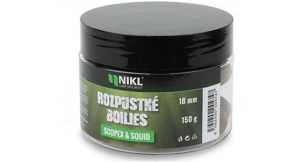 KAREL NIKL - Rozpustné boilies Scopex & Squid 24 mm 150 g