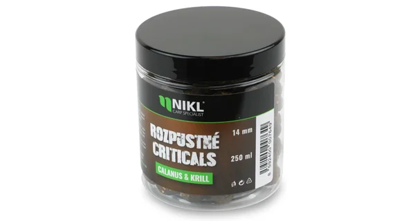 KAREL NIKL - Rozpustné Criticals boilie Calanus & Krill 14 mm 250 ml