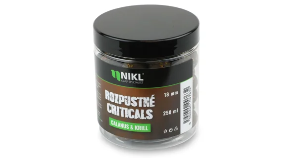 KAREL NIKL - Rozpustné Criticals boilie Calanus & Krill 18 mm 250 ml