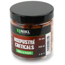 KAREL NIKL - Rozpustné Criticals boilie Chilli & Peach 18 mm 250 ml