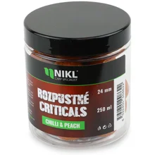 KAREL NIKL - Rozpustné Criticals boilie Chilli & Peach 24 mm 250 ml