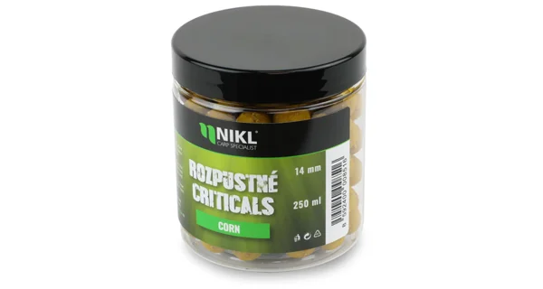 KAREL NIKL - Rozpustné Criticals boilie Corn 14 mm 250 ml