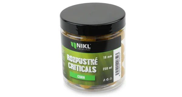 KAREL NIKL - Rozpustné Criticals boilie Corn 18 mm 250 ml