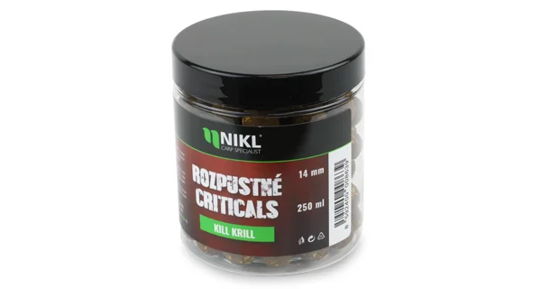 KAREL NIKL - Rozpustné Criticals boilie Kill Krill 14 mm 250 ml