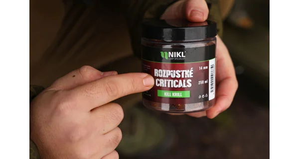 KAREL NIKL - Rozpustné Criticals boilie Kill Krill 14 mm 250 ml