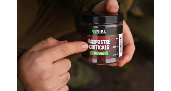 KAREL NIKL - Rozpustné Criticals boilie Kill Krill 18 mm 250 ml