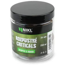 KAREL NIKL - Rozpustné Criticals boilie Scopex & Squid 24 mm 250 ml