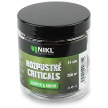 KAREL NIKL - Rozpustné Criticals boilie Scopex & Squid 24 mm 250 ml