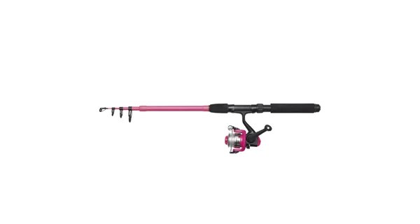 KINETIC - Dětský set Prut Viking Tele Combo Fuchsia 1,65 m 4-21 g