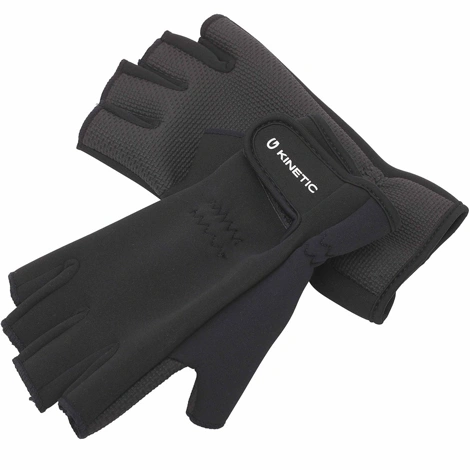 KINETIC - Rukavice Neoprene Half Finger Glove Black vel. L