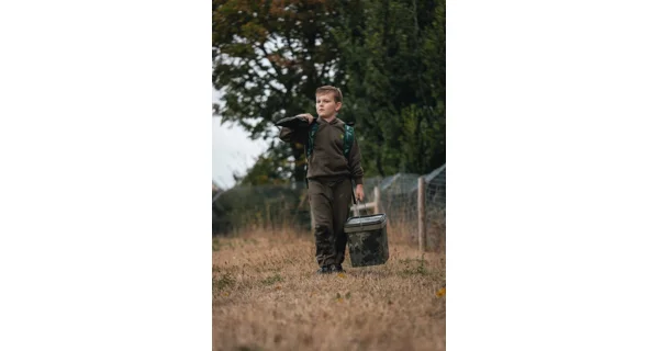 KORDA - Dětská mikina Kids Core Hoodie Dark Olive 6-7 let