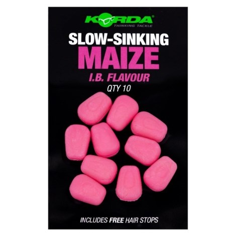 KORDA - Gumová nástraha Slow Sinking Maize IB Pink 10 ks