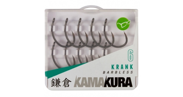 KORDA - Háček Kamakura Krank Barbless vel. 8 10 ks
