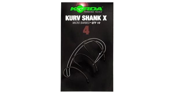 KORDA - Háček Kurv Shank X vel. 4 10 ks