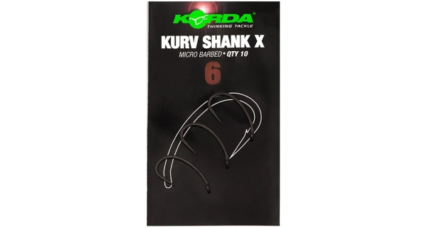 KORDA - Háček Kurv Shank X vel. 6 10 ks