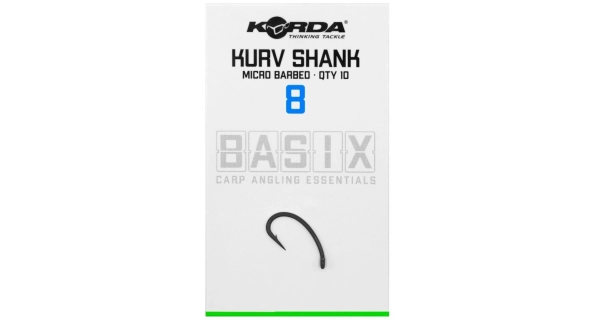 KORDA - Háčky Basix Kurv Shank Micro Barbed vel. 8 10 ks