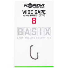 KORDA - Háčky Basix Wide Gape vel. 8 10 ks