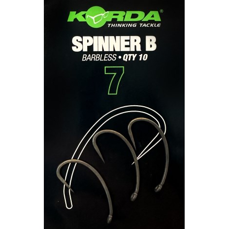 KORDA - Háčky bez protihrotu Spinner B vel. 7