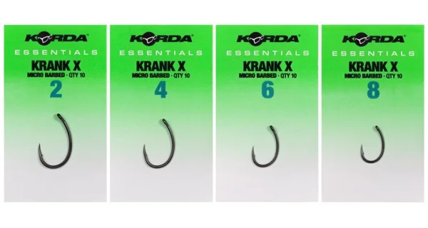KORDA - Háčky Essentials Krank X Barbed vel. 2 10 ks