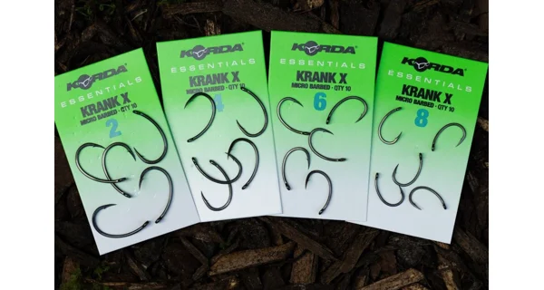 KORDA - Háčky Essentials Krank X Barbed vel. 2 10 ks